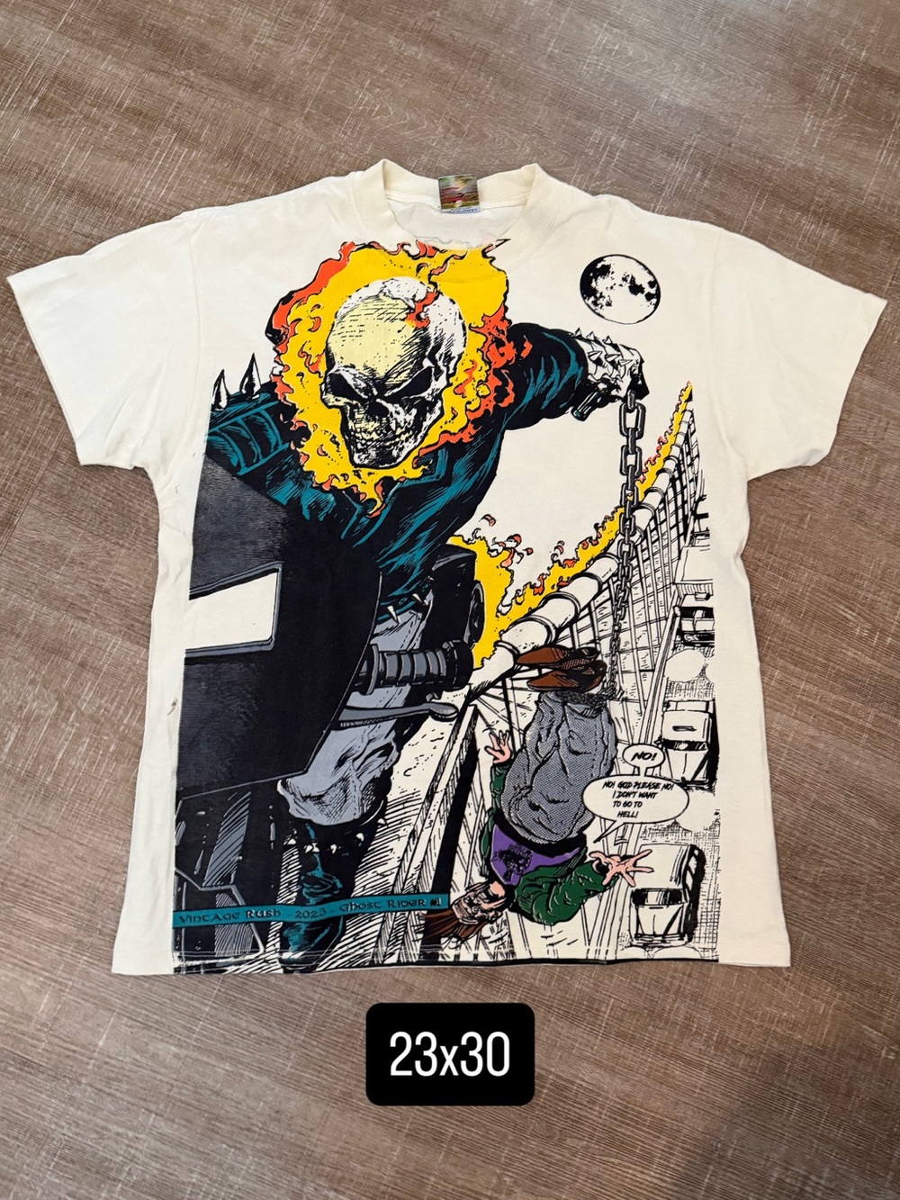 Vintage rush vintagerush short sleeve Ghost Rider men’s large